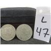Image 1 : 2 Haitian 50 Centimes Coins: 1907 and 1908