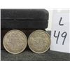 Image 1 : 2 Canadian 50¢ Coins: 1941 and 1944