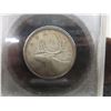 Image 2 : 1948 Canadian 25¢ Coin, Graded by ACG
