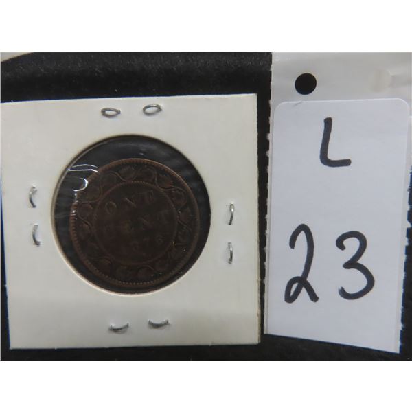 1876 Canadian Large Cent