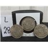 Image 1 : 3 Canadian 50¢ Coins — 1942