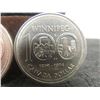 Image 4 : 3 Canadian $1 Coins — 1974 Winnipeg Centennial