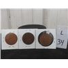 Image 1 : 3 British One Penny Coins: 1940, 1949, 1964