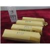 Image 1 : Four Rolls of Canadian Nickels: 1940, 1950, 1952, 1954