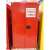 Image 1 : CABINET POUR PRODUITS INFLAMABLES ZENITH 34"x34"x66" (ROUGE) *AVEC BOSSES*