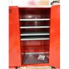 Image 2 : CABINET POUR PRODUITS INFLAMABLES ZENITH 34"x34"x66" (ROUGE) *AVEC BOSSES*
