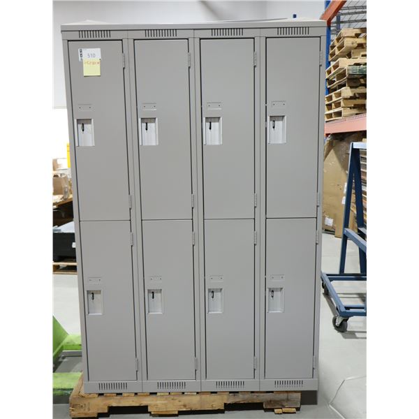 CASIERS 8-PORTES 48"x18"x78" (GRIS) *AVEC BOSSES*