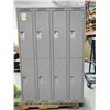 Image 1 : CASIERS 8-PORTES 48"x18"x78" (GRIS) *AVEC BOSSES*