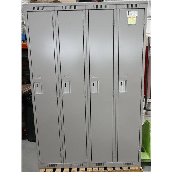 CASIERS 4-PORTES 48"x18"x78" (GRIS) *AVEC BOSSES*