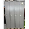 Image 1 : CASIERS 4-PORTES 48"x18"x78" (GRIS) *AVEC BOSSES*