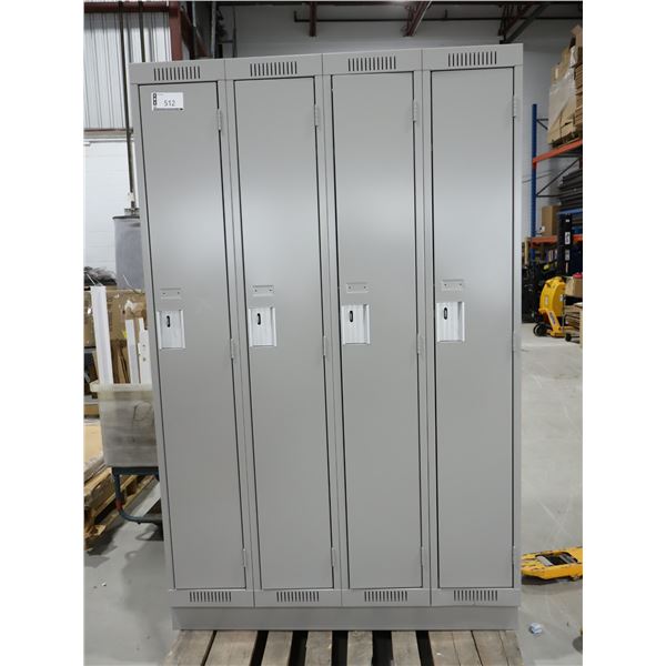 CASIERS 4-PORTES 48"x18"x78" (GRIS) *AVEC BOSSES*