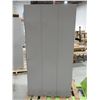 Image 6 : CASIERS 3-PORTES 36"x18"x78" (GRIS) *AVEC BOSSES*