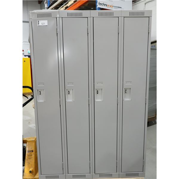 CASIERS 4-PORTES 48"x18"x78" (GRIS) *AVEC BOSSES*