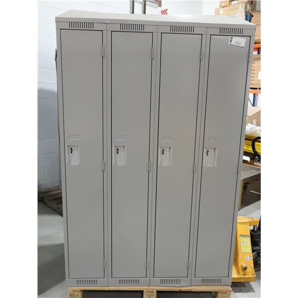 CASIERS 4-PORTES 48"x18"x78" (GRIS) *AVEC BOSSES*
