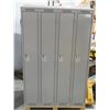 Image 1 : CASIERS 4-PORTES 48"x18"x78" (GRIS) *AVEC BOSSES*