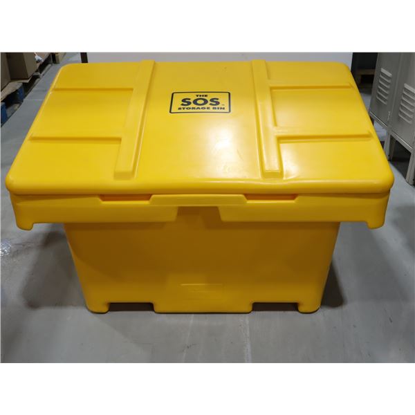 BAC À ABRASIFS 110"CUBIC 42"x29"x30" (JAUNE)