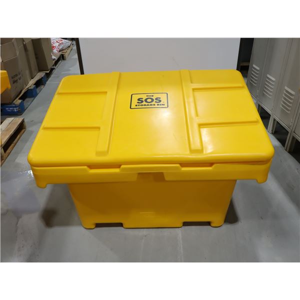 BAC À ABRASIFS 110"CUBIC 42"x29"x30" (JAUNE)