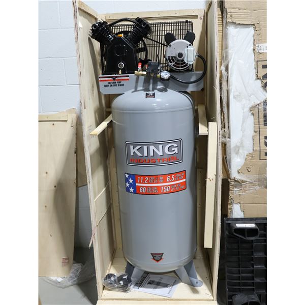 COMPRESSEUR D'AIR KING 60GAL 115PSI MAX *** ENDOMMAGÉ ***