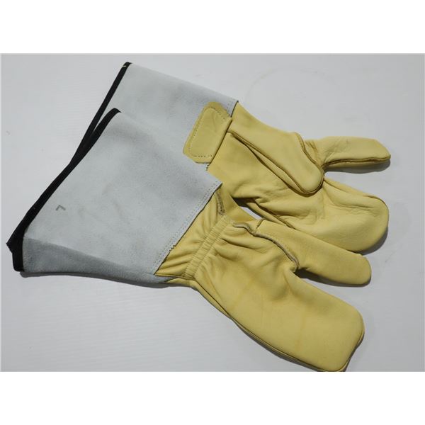 PAIRE DE GANTS TRAVAIL EN CUIR NATPRO gr:LRG