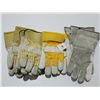 Image 1 : LOT DE 4 PAIRES DE GANTS TRAVAIL EN CUIR ASST