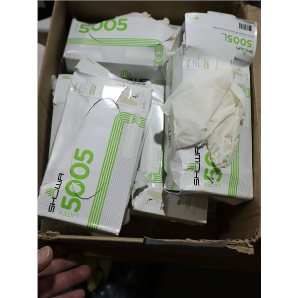 LOT DE 7 BTES DE 100 GANTS JETABLES SHOWA gr:LRG