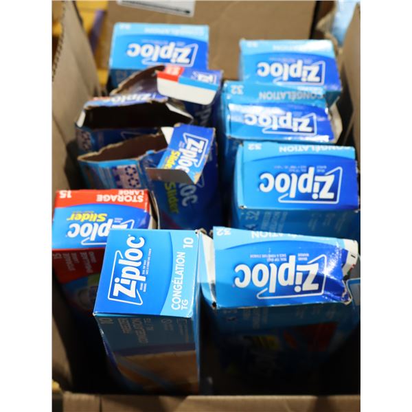LOT DE 10 BTES DE ZIPLOC ASST