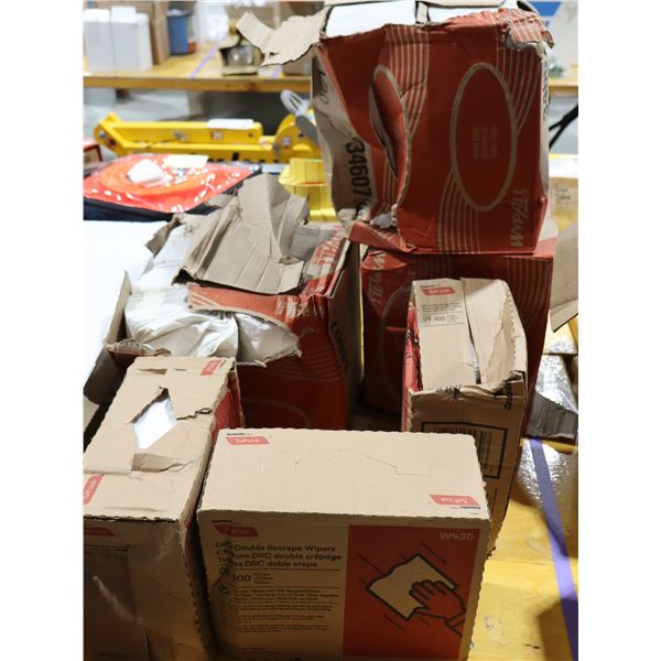 LOT DE 6 BTES DE CHIFFONS ASST