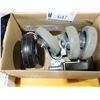Image 1 : LOT DE 5 ROUES PIVOTANTE ASST