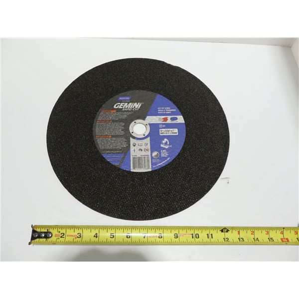 MEULE À TRONÇONNER NORTON 14"x3/32"x1" ACIER/INOX