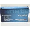 Image 2 : BTE DE 10 PILE AU LITHIUM CR2450N RENATA