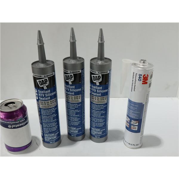 LOT DE 4 SCELLANTS ASST