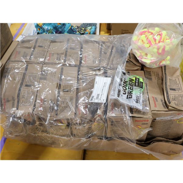 LOT DE 9 BTES DE BOUCHONS D'OREILLES EN MOUSSE HONEYWELL