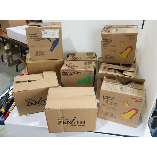 LOT DE 10 BTES DE BOUCHONS D'OREILLES HONEYWELL