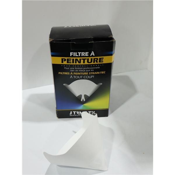 LOT DE 3 BTES DE FILTRES À PEINTURE STRAIN-TEC 6000-100D