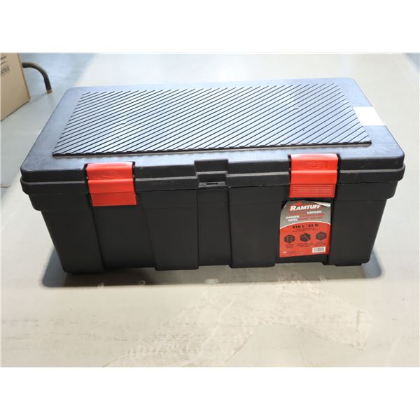 COFFRE EN PLASTIQUE RAMTUFF 118L 33"x19"x13"