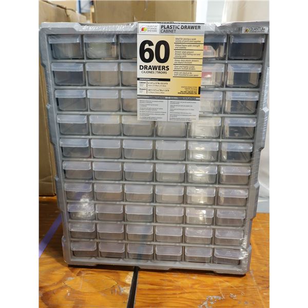 CABINET EN PLASTIQUE -60 TIROIRS 15"x6"x18"