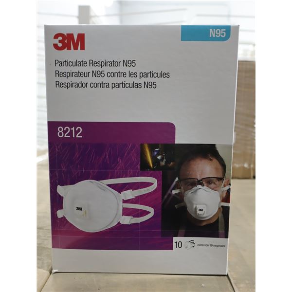 BTE DE 10 RESPIRATEUR N95 CONTRE LES PARTICULES 3M