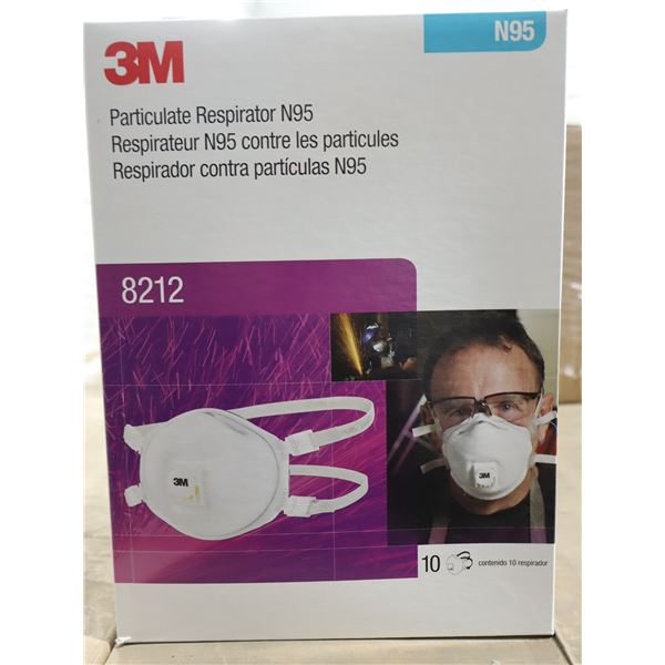 BTE DE 10 RESPIRATEUR N95 CONTRE LES PARTICULES 3M