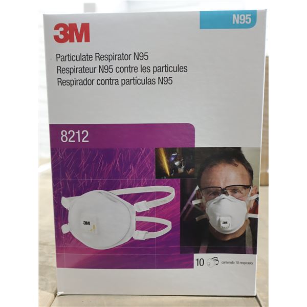 BTE DE 10 RESPIRATEUR N95 CONTRE LES PARTICULES 3M