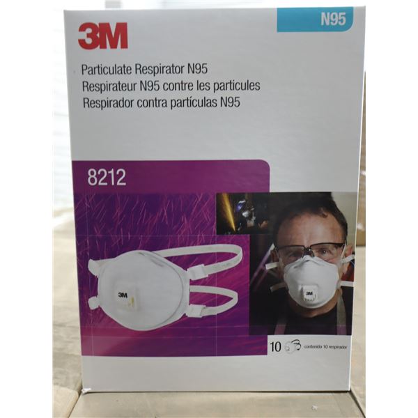BTE DE 10 RESPIRATEUR N95 CONTRE LES PARTICULES 3M