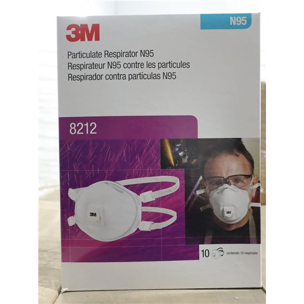 BTE DE 10 RESPIRATEUR N95 CONTRE LES PARTICULES 3M