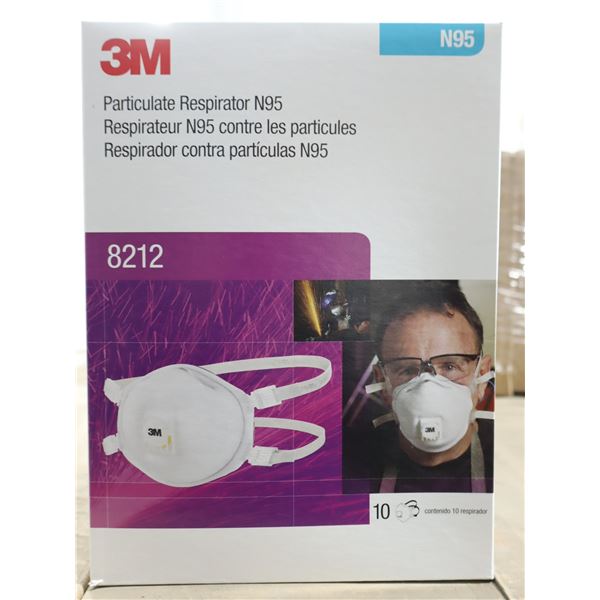BTE DE 10 RESPIRATEUR N95 CONTRE LES PARTICULES 3M