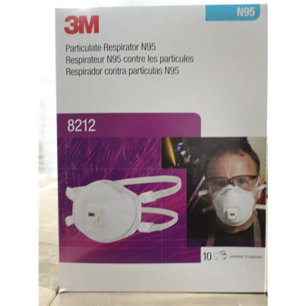 BTE DE 10 RESPIRATEUR N95 CONTRE LES PARTICULES 3M