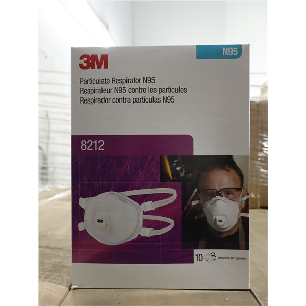 BTE DE 10 RESPIRATEUR N95 CONTRE LES PARTICULES 3M