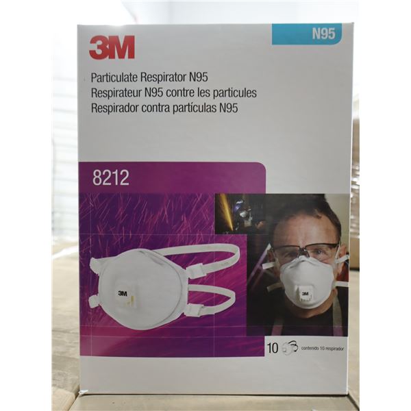 BTE DE 10 RESPIRATEUR N95 CONTRE LES PARTICULES 3M