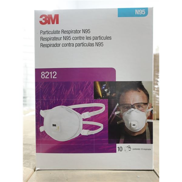 BTE DE 10 RESPIRATEUR N95 CONTRE LES PARTICULES 3M