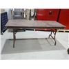 Image 1 : TABLE PLIANTE EN BOIS 6'x31"