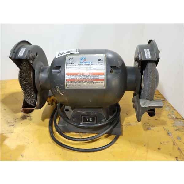 MEULE D'ÉTABLI 6" RAPIDEX