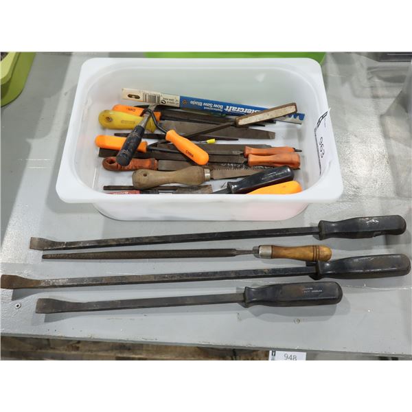 LOT DE LIMES / PRYBAR ETC