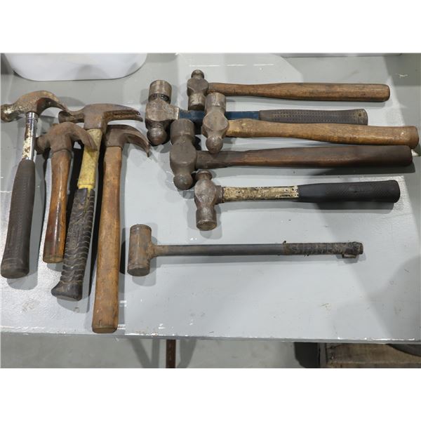 LOT DE  10 MARTEAUX / MASSES ASST